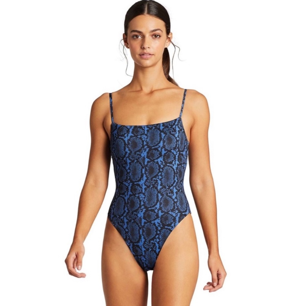 VITAMIN A NWT Jenna Snake Print Swimsuit